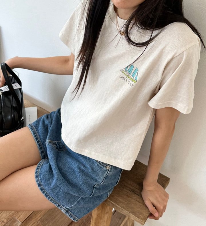 Diana - Korean Women Fashion - #momslook - Fish Crop Tee - 7