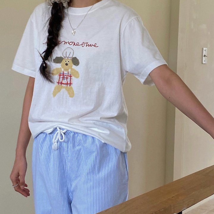 Diana - Korean Women Fashion - #momslook - Cooking Tee - 3