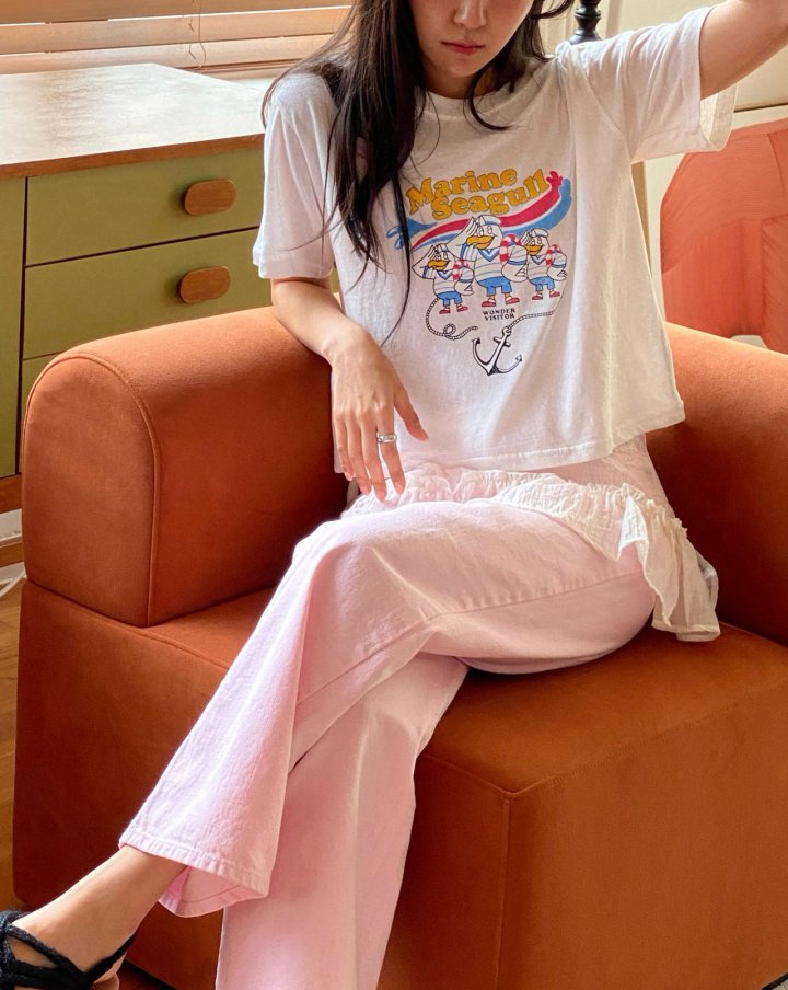 Diana - Korean Women Fashion - #momslook - Marine Tee - 4