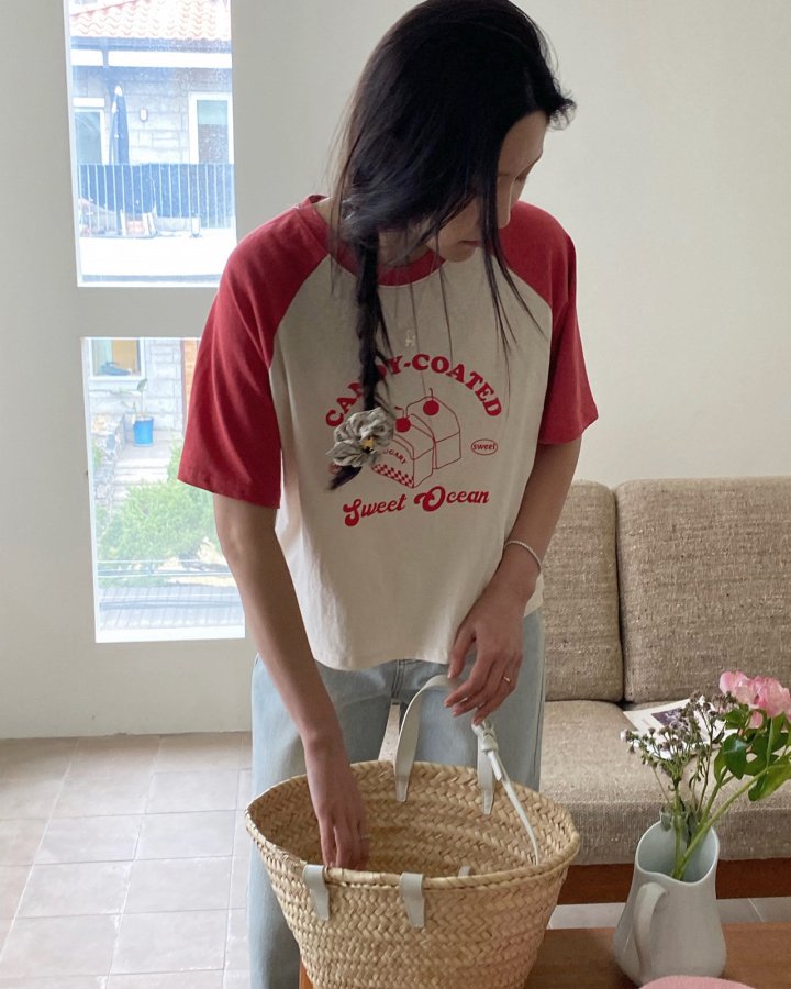 Diana - Korean Women Fashion - #pursuepretty - Cake Raglan Tee - 11