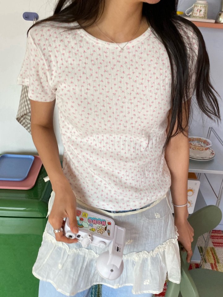 Diana - Korean Women Fashion - #pursuepretty - Rose Tee - 6