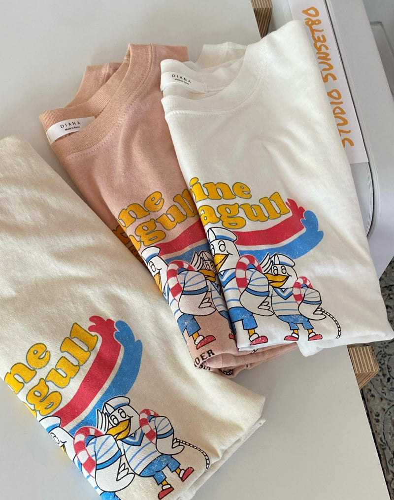 Diana - Korean Women Fashion - #shopsmall - Marine Tee - 12