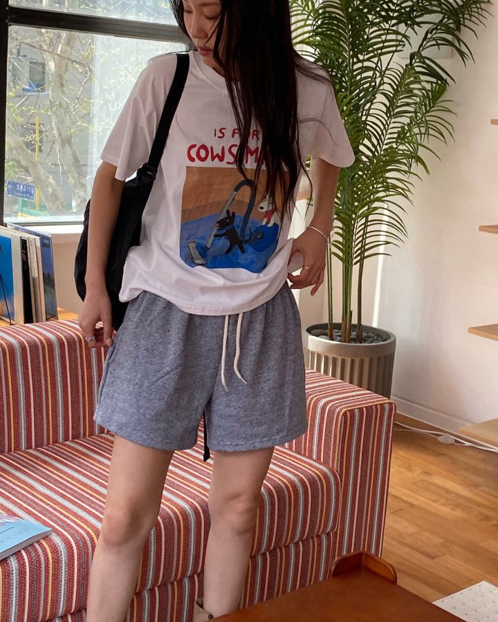 Diana - Korean Women Fashion - #thelittlethings - Cow Tee - 5