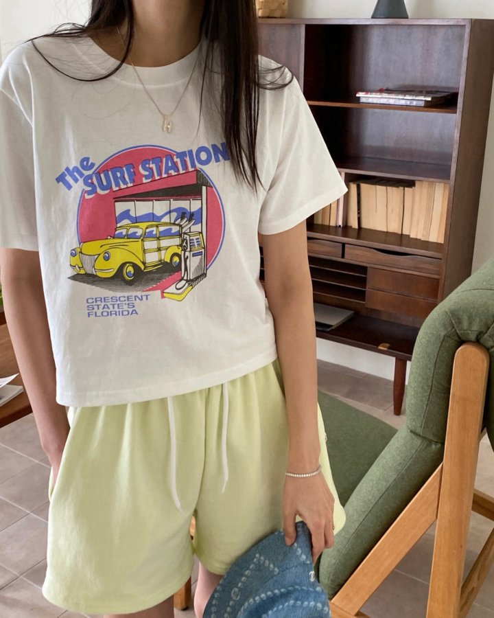 Diana - Korean Women Fashion - #vintagekidsstyle - Surf Tee - 11