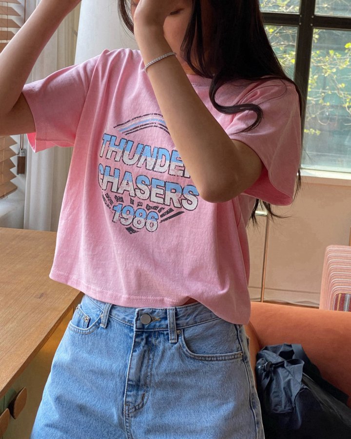 Diana - Korean Women Fashion - #vintagekidsstyle - Thunder Tee