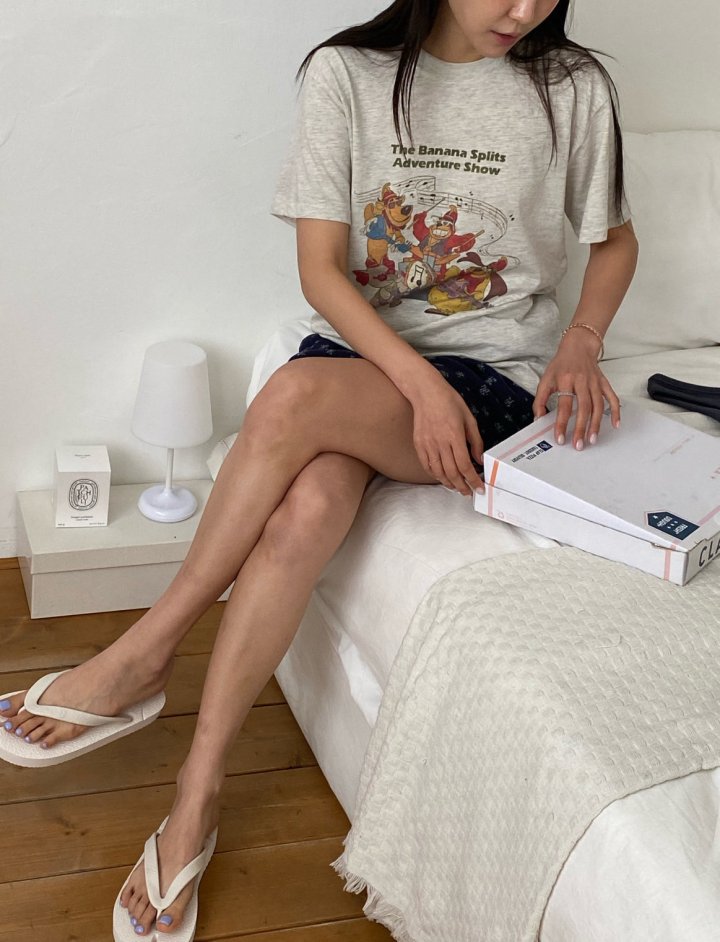 Diana - Korean Women Fashion - #vintageinspired - Split Tee - 4
