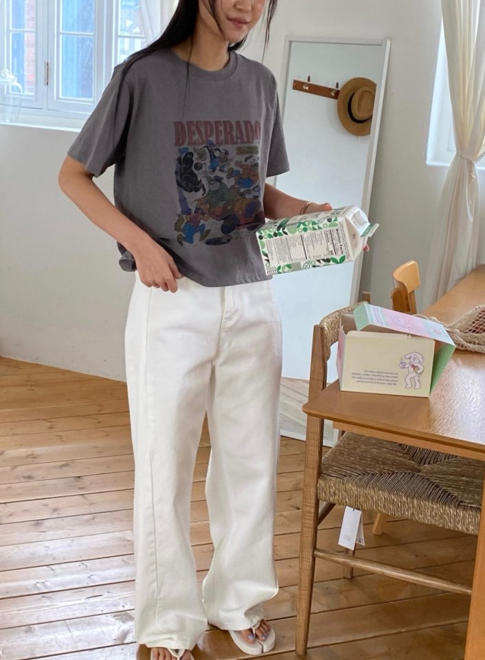 Diana - Korean Women Fashion - #womensfashion - Cartoon Tee - 6