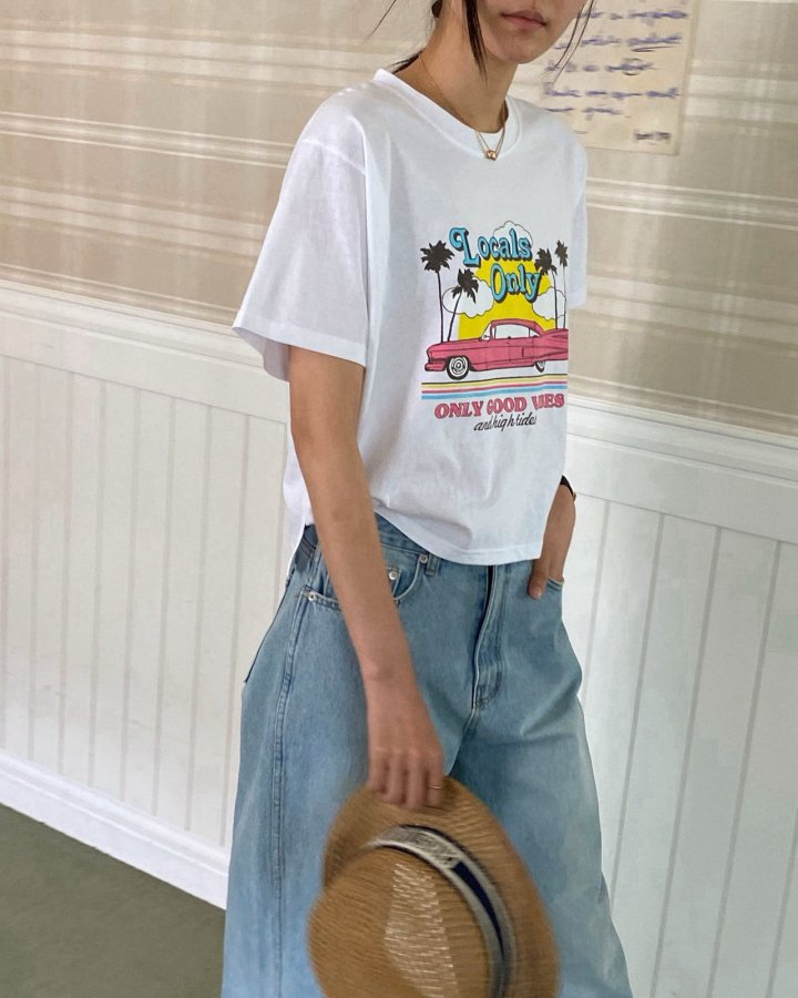 Diana - Korean Women Fashion - #womensfashion - Local Crop Tee - 3