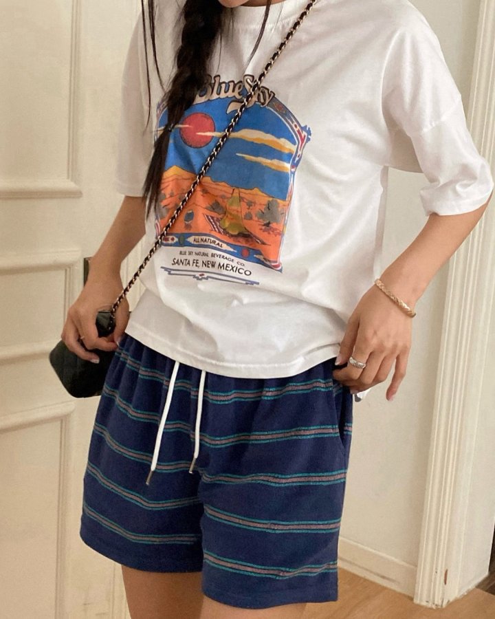 Diana - Korean Women Fashion - #womensfashion - Sky Tee - 5