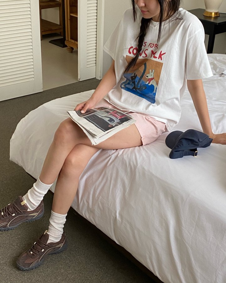 Diana - Korean Women Fashion - #womensfashion - Cow Tee - 7