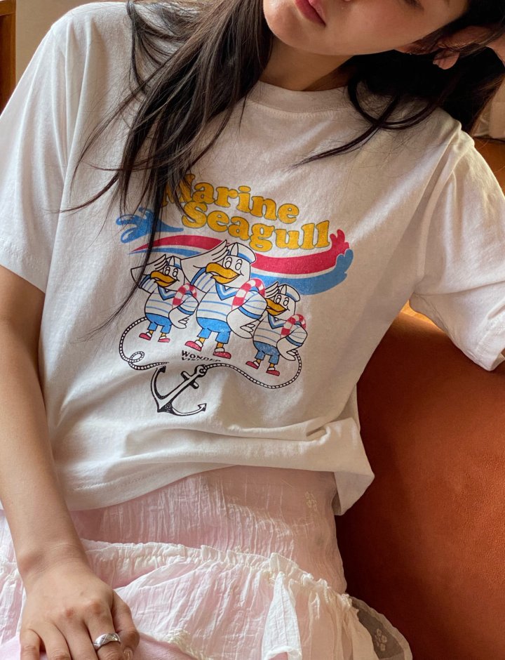 Diana - Korean Women Fashion - #womensfashion - Marine Tee - 2