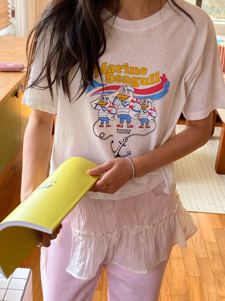 Diana - Korean Women Fashion - #womensfashion - Marine Tee - 6