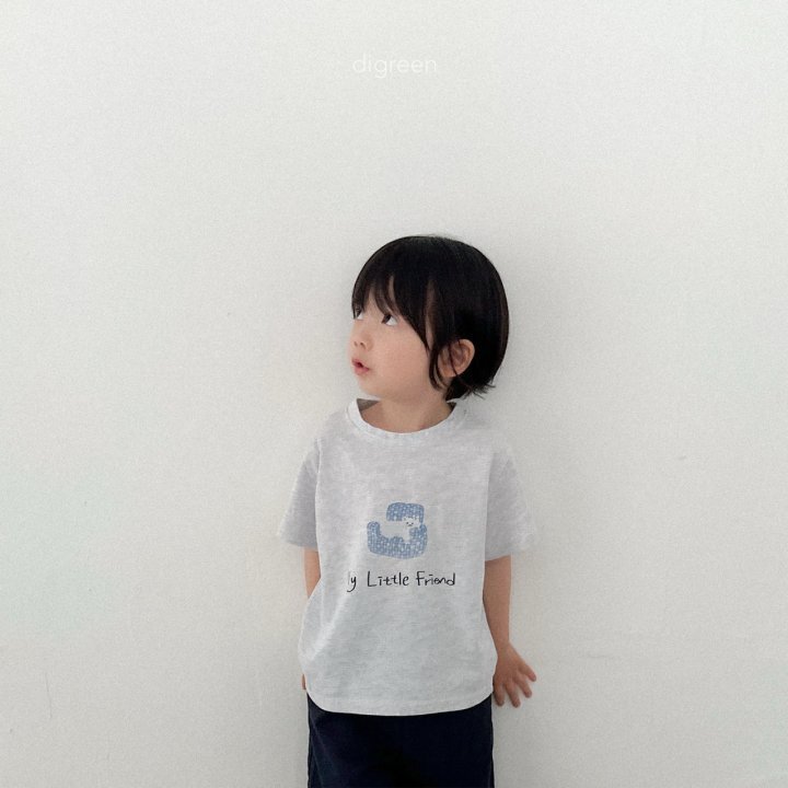 Digreen - Korean Children Fashion - #childofig - Little Friend Tee - 5