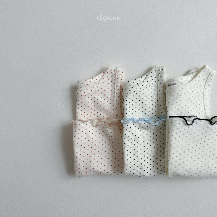 Digreen - Korean Children Fashion - #childofig - Dot Sleeveless