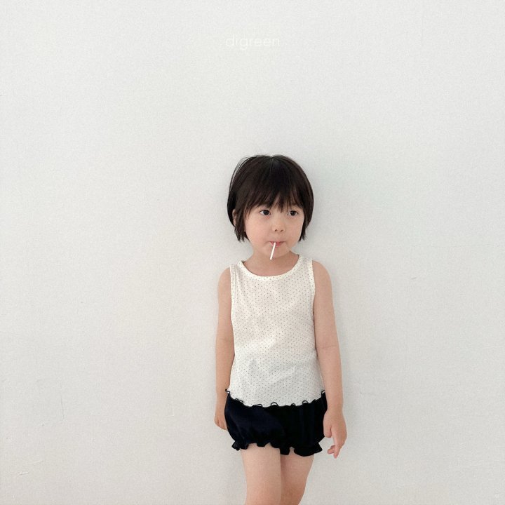 Digreen - Korean Children Fashion - #kidsshorts - Dot Sleeveless - 6