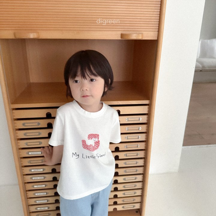 Digreen - Korean Children Fashion - #kidsstore - Little Friend Tee - 11