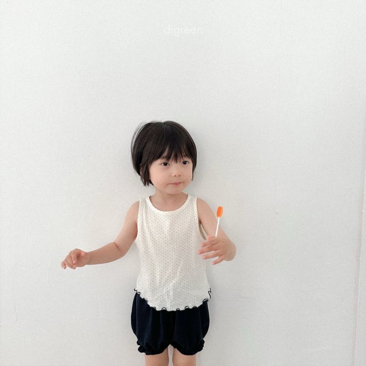Digreen - Korean Children Fashion - #kidsstore - Dot Sleeveless - 7