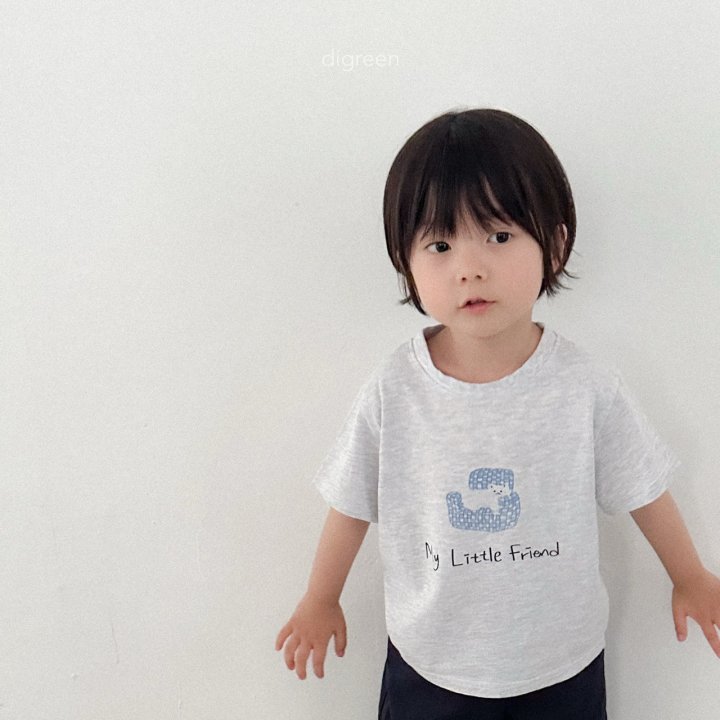 Digreen - Korean Children Fashion - #toddlerclothing - Little Friend Tee - 4
