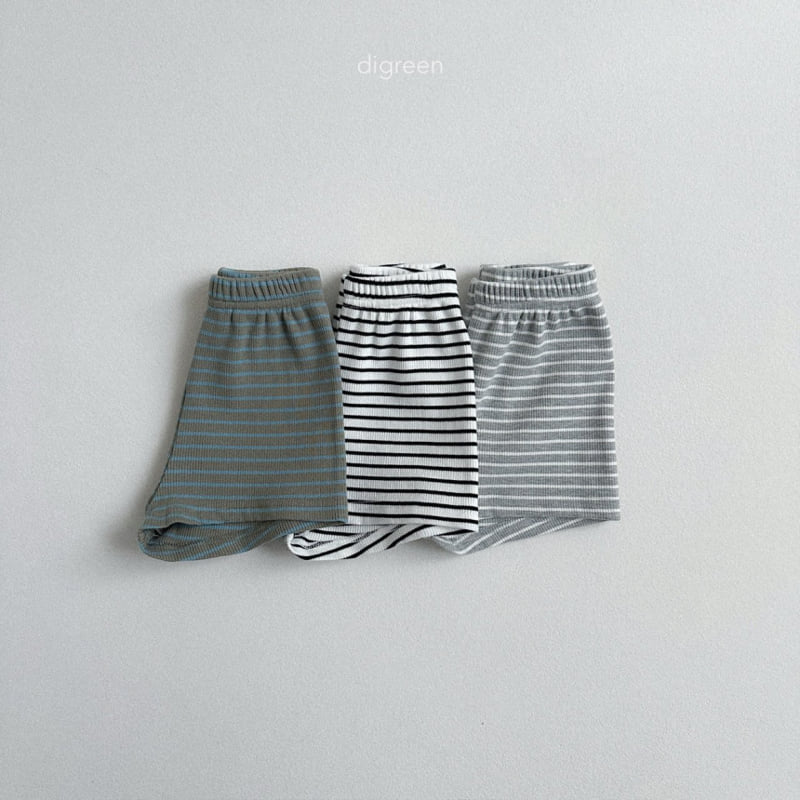 Digreen - Korean Children Fashion - #stylishchildhood - Multi Stripe Short Leggings