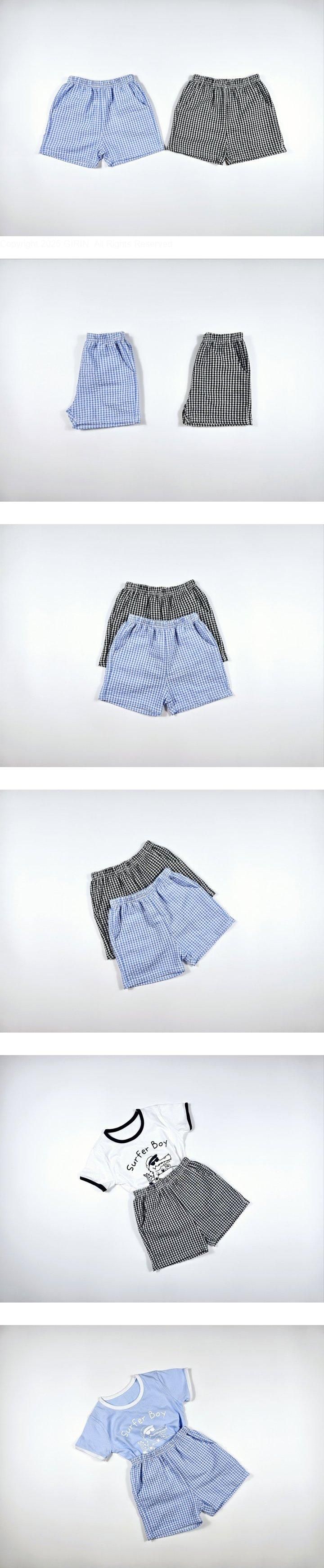 Dolphin - Korean Children Fashion - #Kfashion4kids - Check Pocket Pants