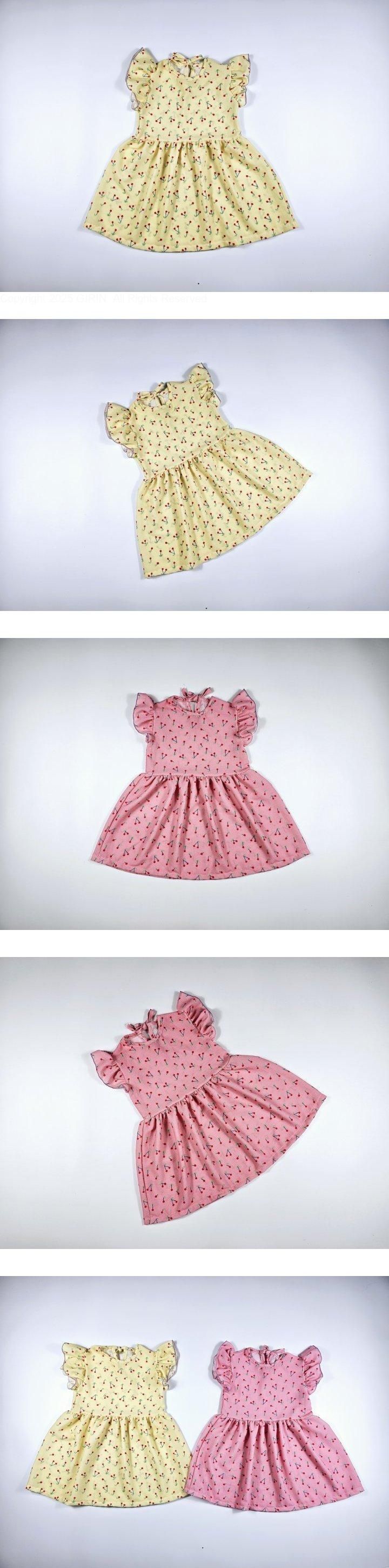 Dolphin - Korean Children Fashion - #discoveringself - Cherry Frill One-piece
