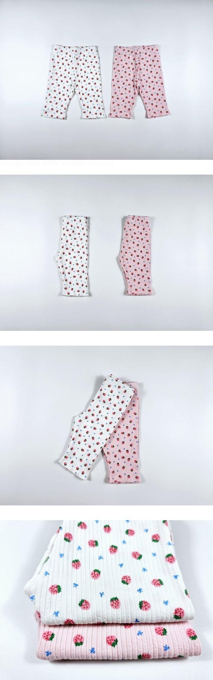 Dolphin - Korean Children Fashion - #kidsstore - Strawberry Leggings