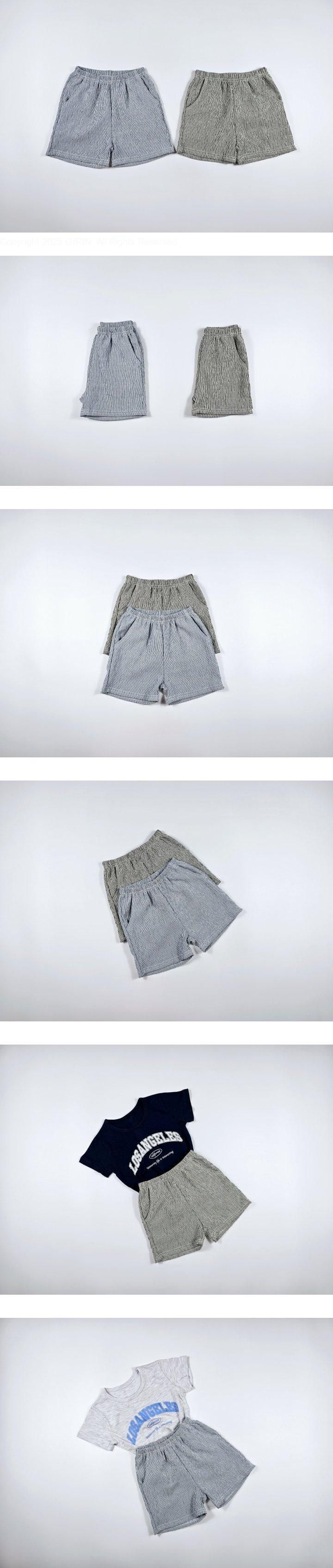 Dolphin - Korean Children Fashion - #kidzfashiontrend - Stripe Pocket Pants