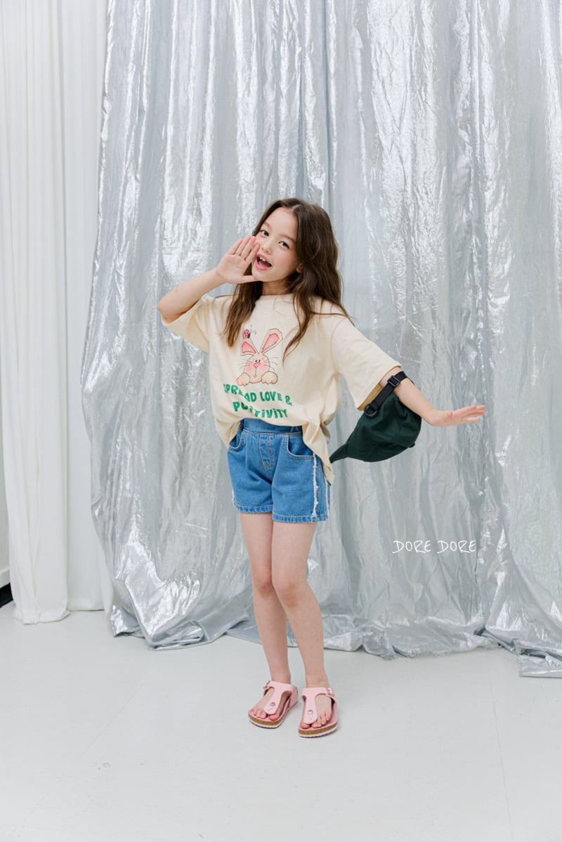 Dore Dore - Korean Children Fashion - #Kfashion4kids - Rabbit Digital Crop Tee - 9