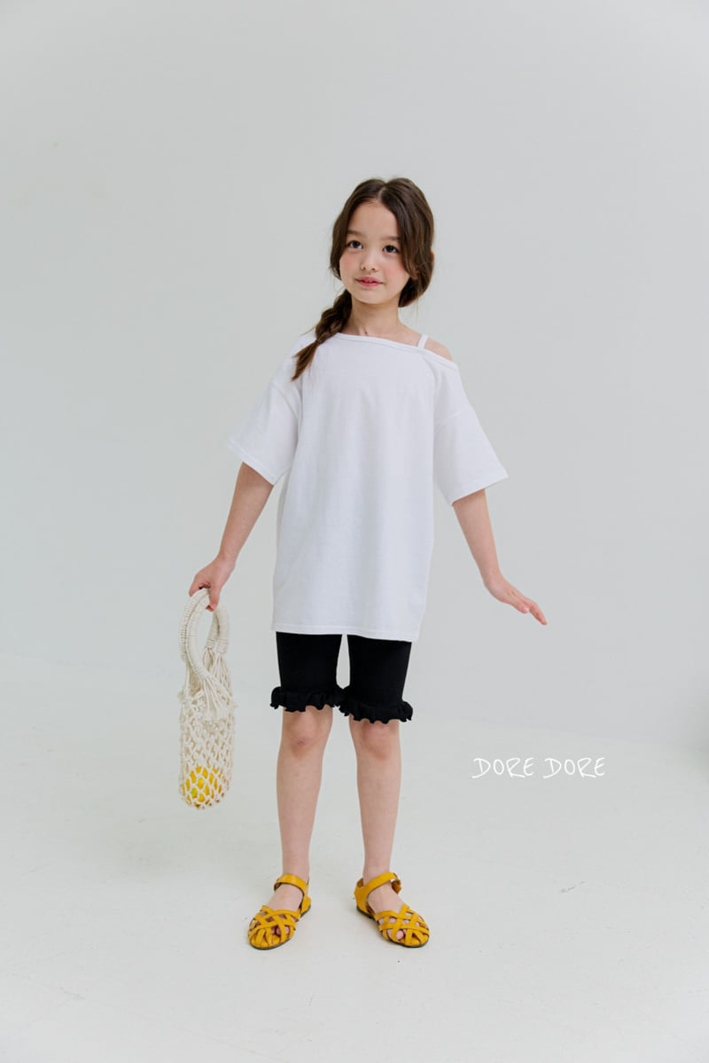 Dore Dore - Korean Children Fashion - #childofig - Frill Capri Leggings - 9