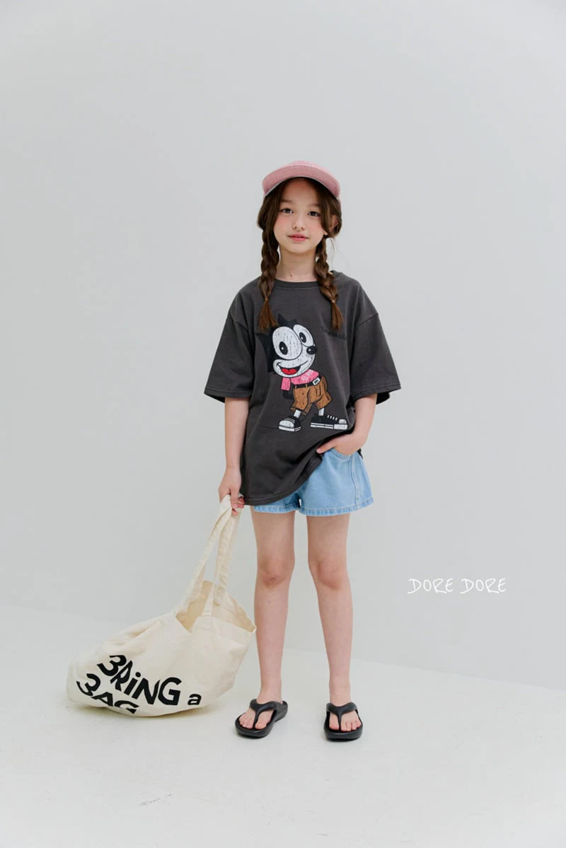 Dore Dore - Korean Children Fashion - #designkidswear - Cat Boxy Tee - 9