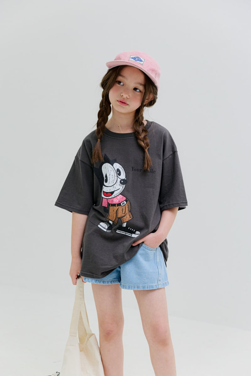 Dore Dore - Korean Children Fashion - #discoveringself - Cat Boxy Tee - 10