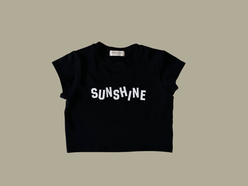 Dore Dore - Korean Children Fashion - #discoveringself - Sunshine Cap Crop Tee - 5