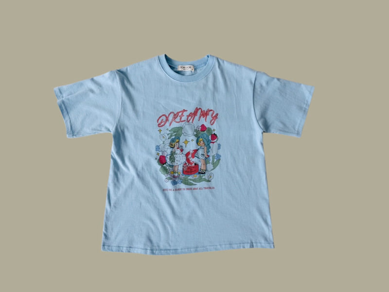 Dore Dore - Korean Children Fashion - #discoveringself - Girl Digital Print Tee - 3