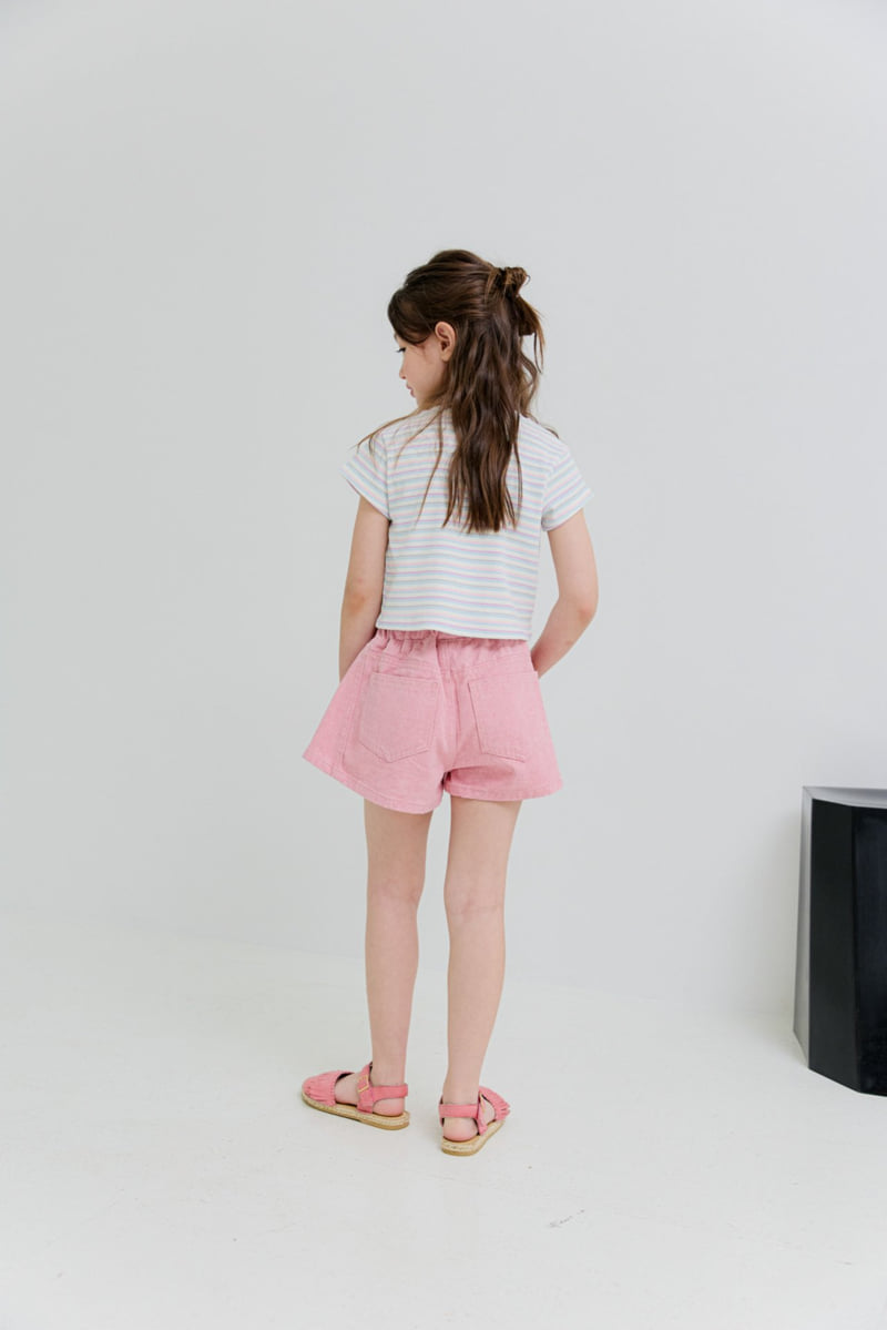 Dore Dore - Korean Children Fashion - #fashionkids - Cotton Candy Crop Tee - 10