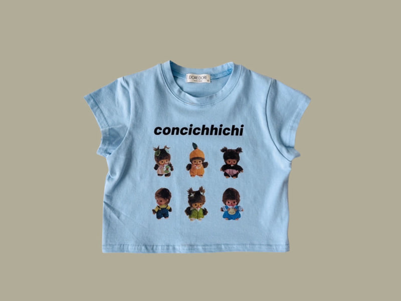 Dore Dore - Korean Children Fashion - #fashionkids - Kongi Digital Crop Tee - 3