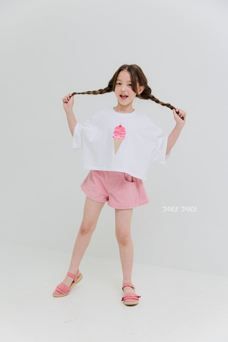 Dore Dore - Korean Children Fashion - #fashionkids - Ice Cream Crop Tee