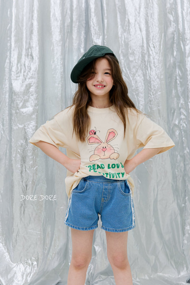 Dore Dore - Korean Children Fashion - #kidsstore - Rabbit Digital Crop Tee - 7