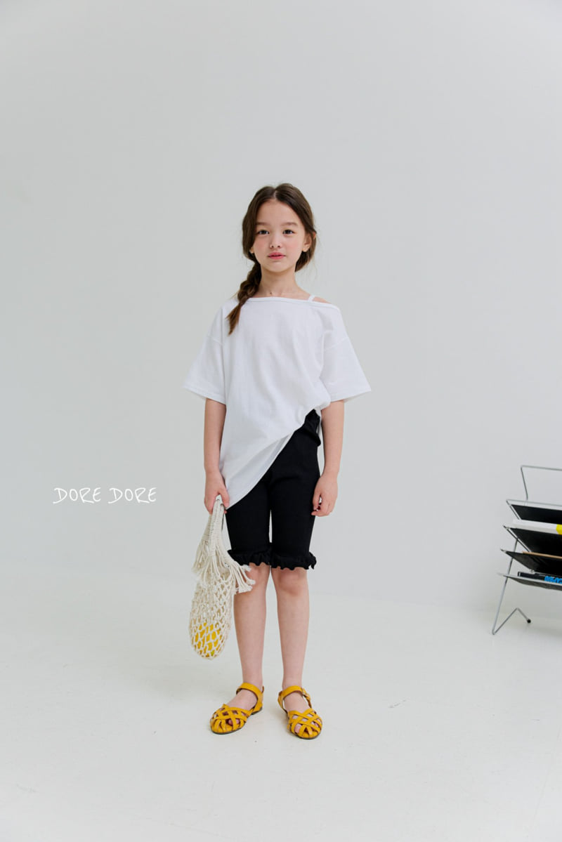 Dore Dore - Korean Children Fashion - #kidsstore - Frill Capri Leggings