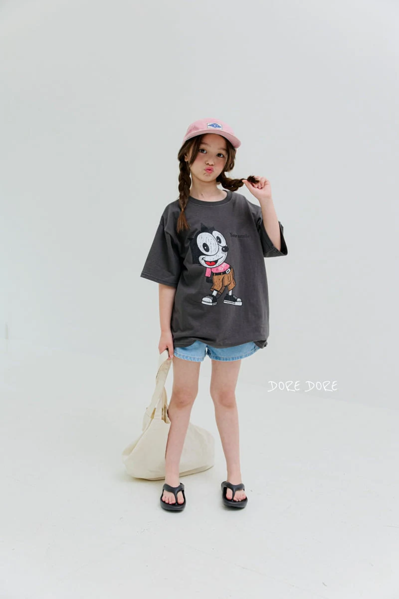 Dore Dore - Korean Children Fashion - #magicofchildhood - Cat Boxy Tee