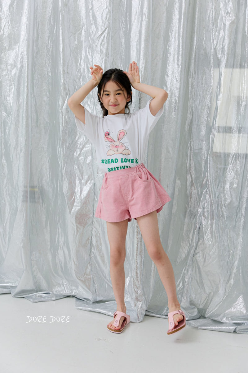 Dore Dore - Korean Children Fashion - #magicofchildhood - Rabbit Digital Crop Tee - 11