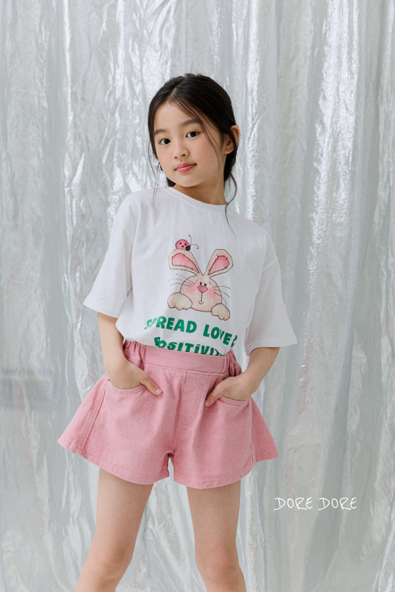 Dore Dore - Korean Children Fashion - #minifashionista - Rabbit Digital Crop Tee - 12