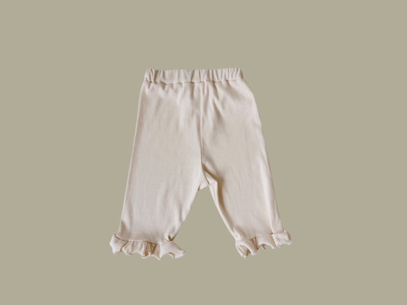 Dore Dore - Korean Children Fashion - #minifashionista - Frill Capri Leggings - 6
