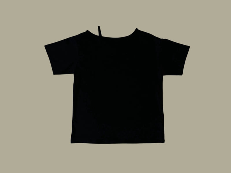 Dore Dore - Korean Children Fashion - #prettylittlegirls - Unbalanced Off-Shoulder Tee - 6