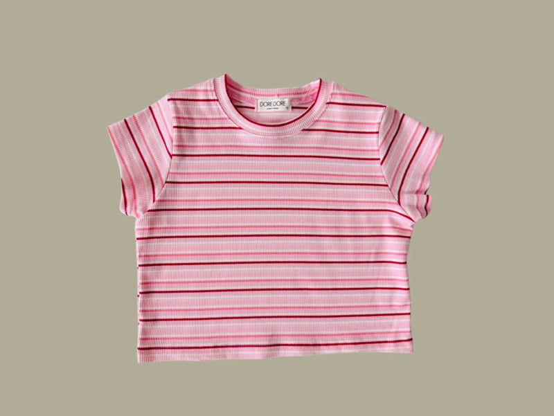Dore Dore - Korean Children Fashion - #stylishchildhood - Cotton Candy Crop Tee - 5