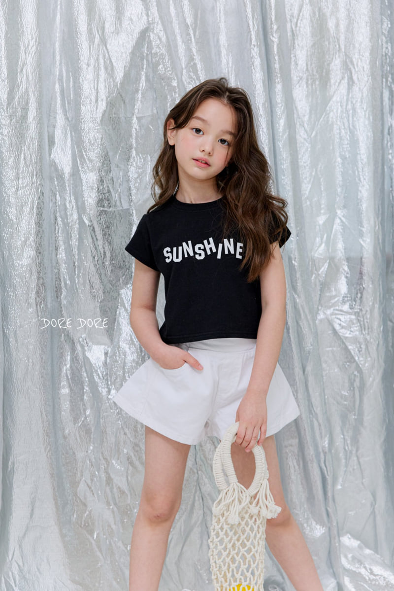 Dore Dore - Korean Children Fashion - #stylishchildhood - Sunshine Cap Crop Tee