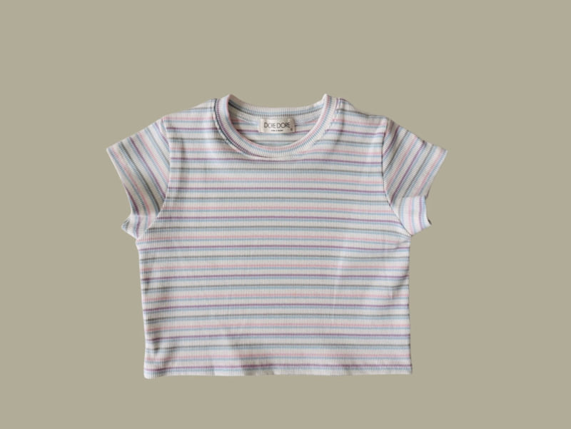 Dore Dore - Korean Children Fashion - #todddlerfashion - Cotton Candy Crop Tee - 3