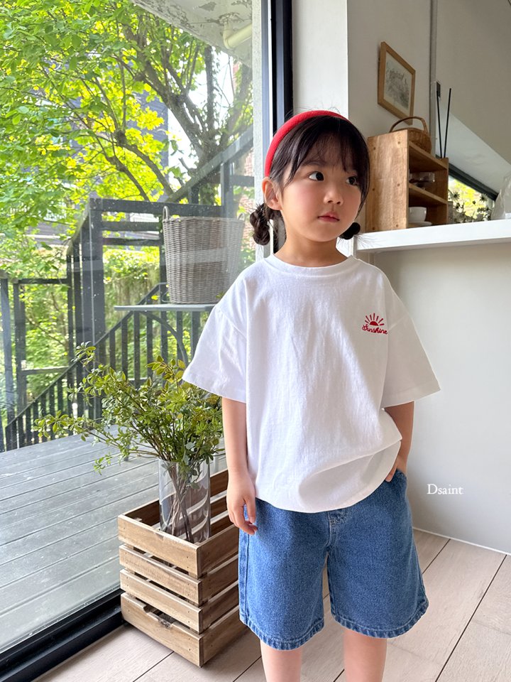 Dsaint - Korean Children Fashion - #Kfashion4kids - Sunshine Embroidery Tee - 10