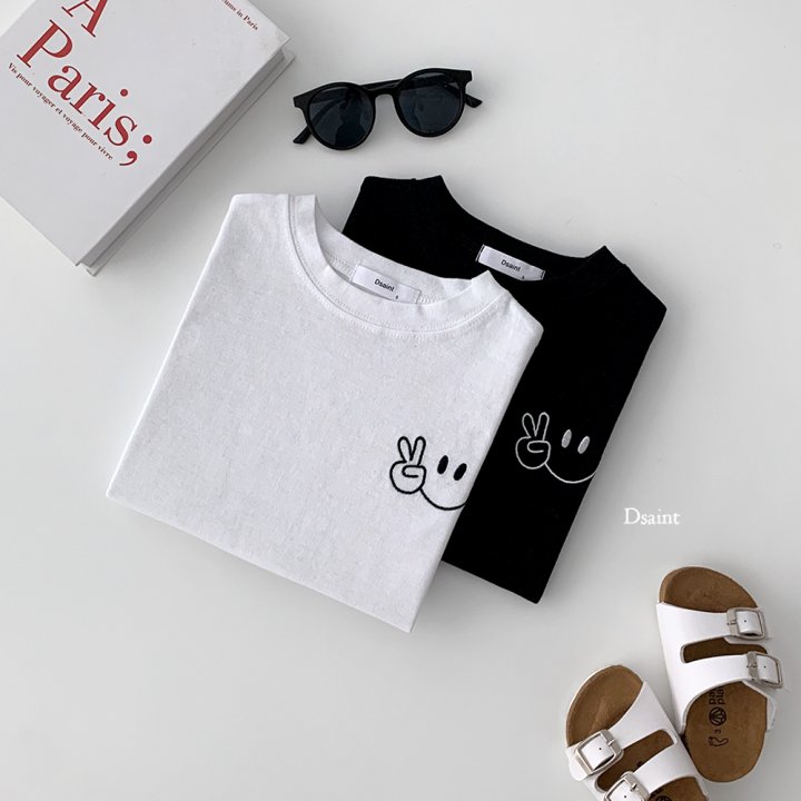 Dsaint - Korean Children Fashion - #Kfashion4kids - V Smile Tee - 5