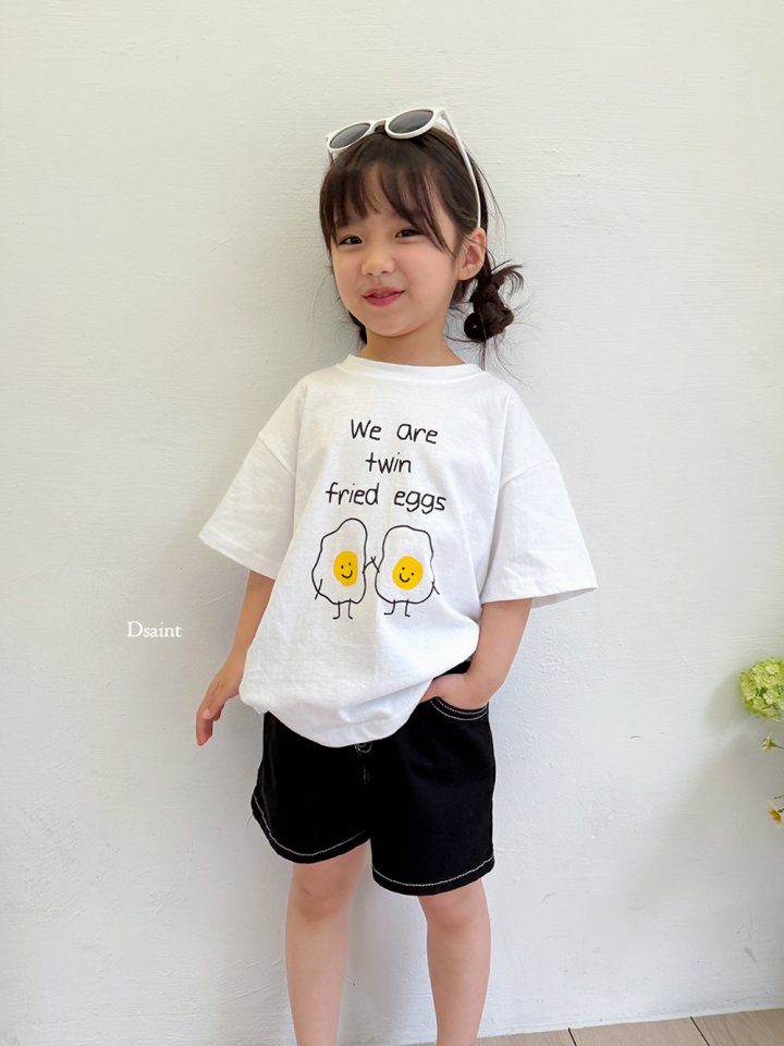 Dsaint - Korean Children Fashion - #Kfashion4kids - Egg Friend Tee