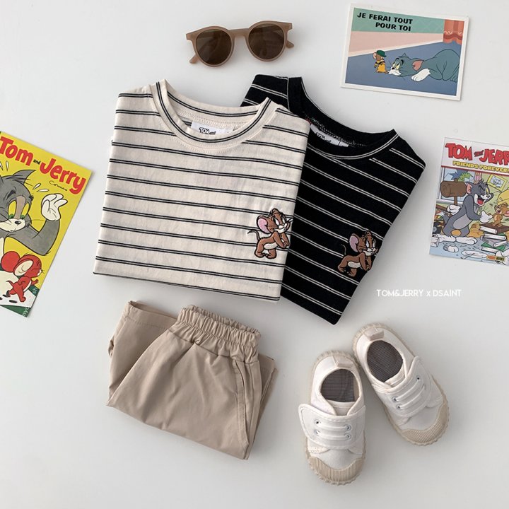 Dsaint - Korean Children Fashion - #kidzfashiontrend - Shy Zebra Stripe Tee - 4